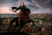 unknow artist Gustavus Adolphus of Sweden at the Battle of Breitenfeld Spain oil painting artist